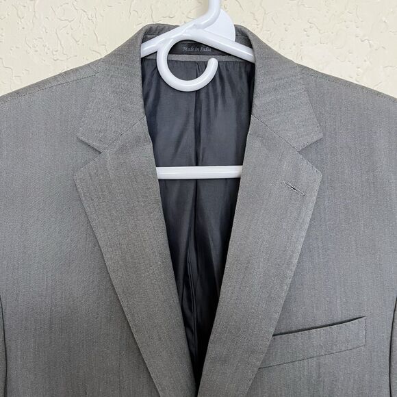 Calvin Klein | Jacket XS Gray Polyester Viscose Twill Blazer Sport Coat 36S - Picture 3 of 7